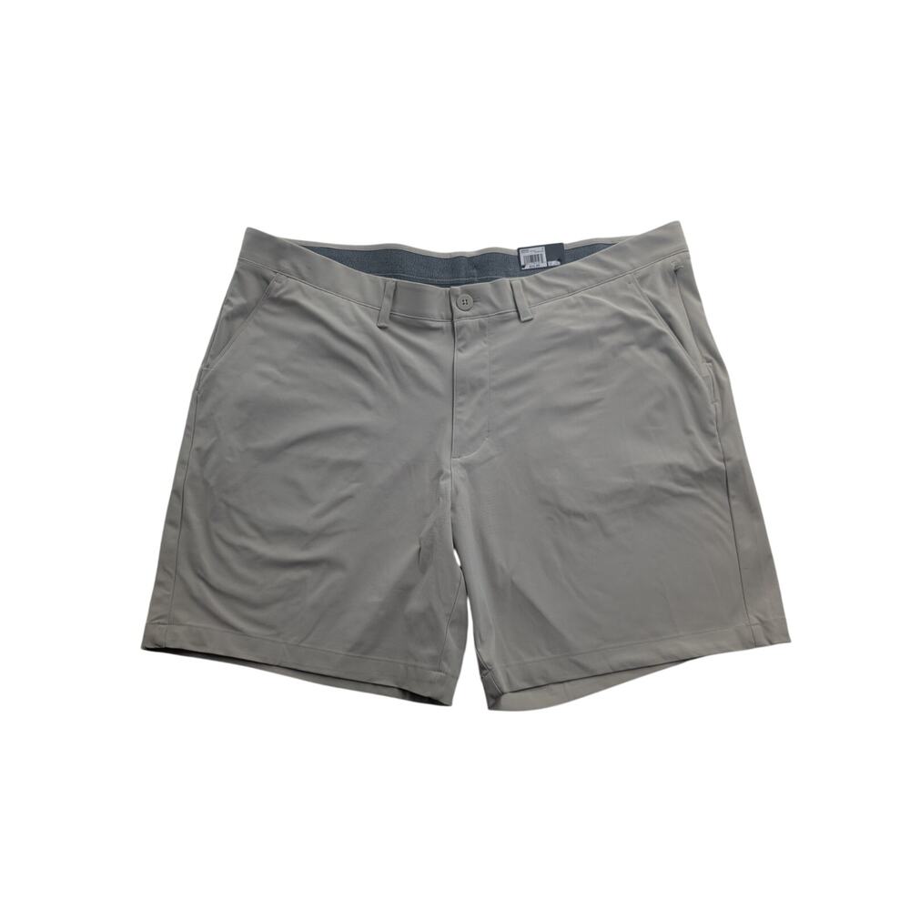 FLX Men's Size 46 Premium Shorts 8" Inseam Khaki Big & Tall Stretch Waist NWT